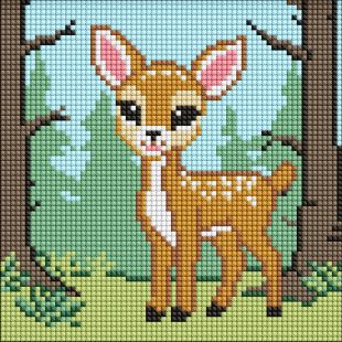 Diamond Painting ohne Rahmen - Ein entzückendes Rehlein ©art_selena_ua