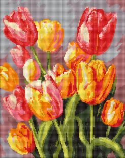 Diamond Painting - Frühlingsstrauß mit holografischen Strasssteinen (AB) ©art_selena_ua