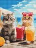 Diamond Painting ohne Rahmen - Katzen im Urlaub ©art_selena_ua