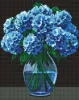 Diamond Painting - Hortensien-Bouquet mit holografischen Strasssteinen (AB) ©art_selena_ua