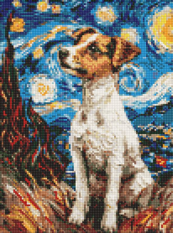 Diamond Painting ohne Rahmen - Ein entzückender Jack Russell ©art.solomiia