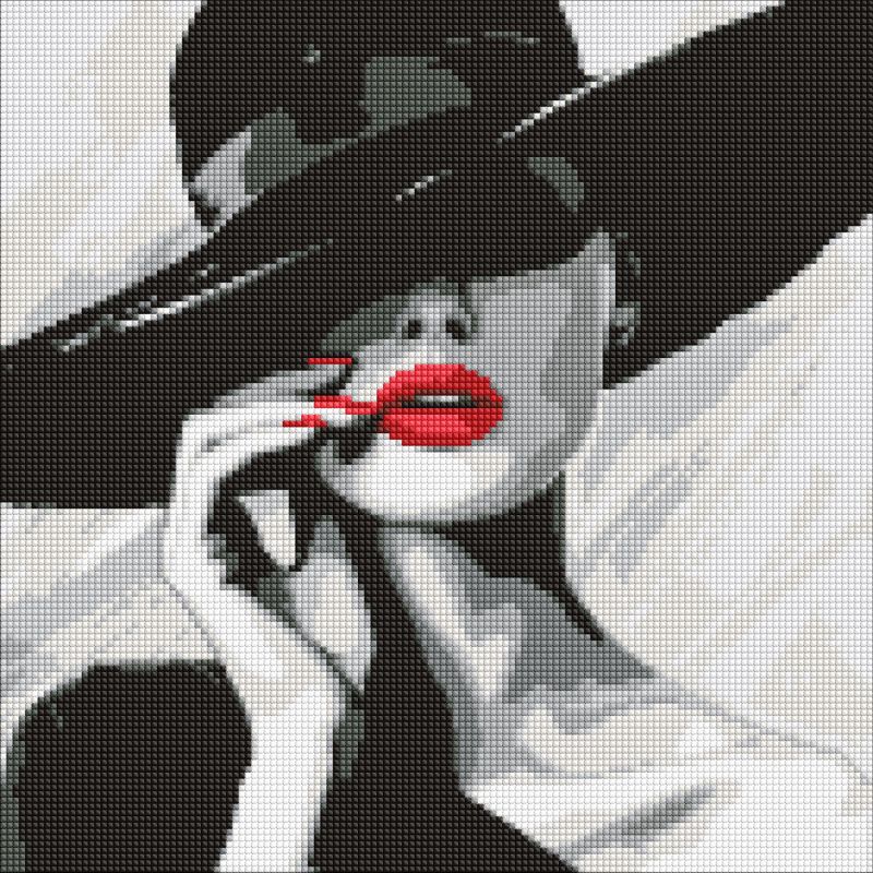 Diamond Painting - Die Dame mit dem Hut ©art_selena_ua