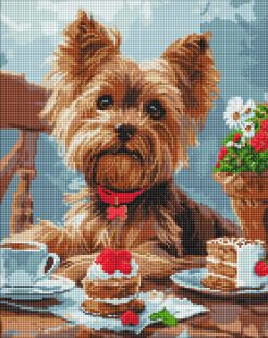 Diamond Painting - Die Teeparty eines Yorkies ©art_selena_ua