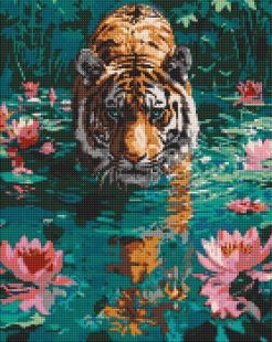 Diamond Painting - Ein Tiger auf der Jagd ©art_selena_ua