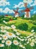 Diamond Painting ohne Rahmen - Ein Feld voller Gänseblümchen ©art_selena_ua