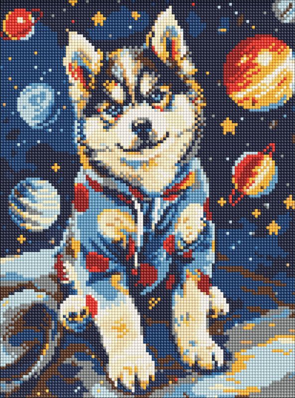 Diamond Painting - Kosmischer Husky ©art_selena_ua