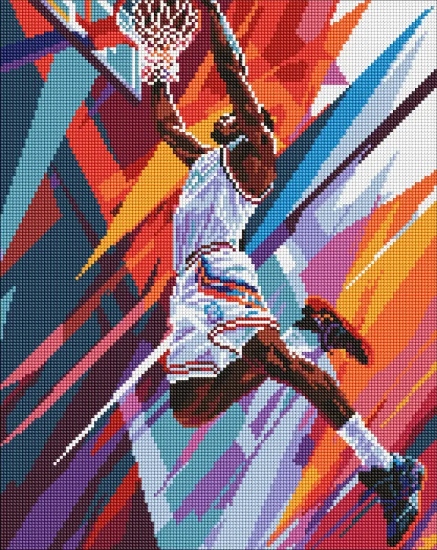 Diamond mosaic - Dynamic slam dunk ©art_selena_ua