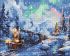 Diamond mosaic - Holiday train ©art_selena_ua