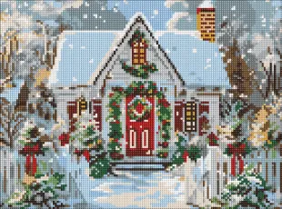 Diamond Painting - Weihnachtshäuschen ©art_selena_ua