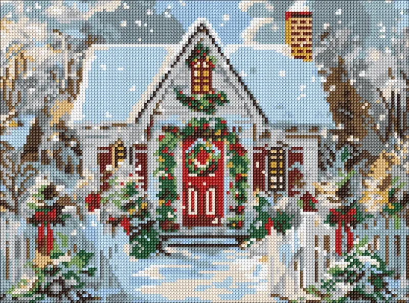 Diamond mosaic - Christmas cottage ©art_selena_ua