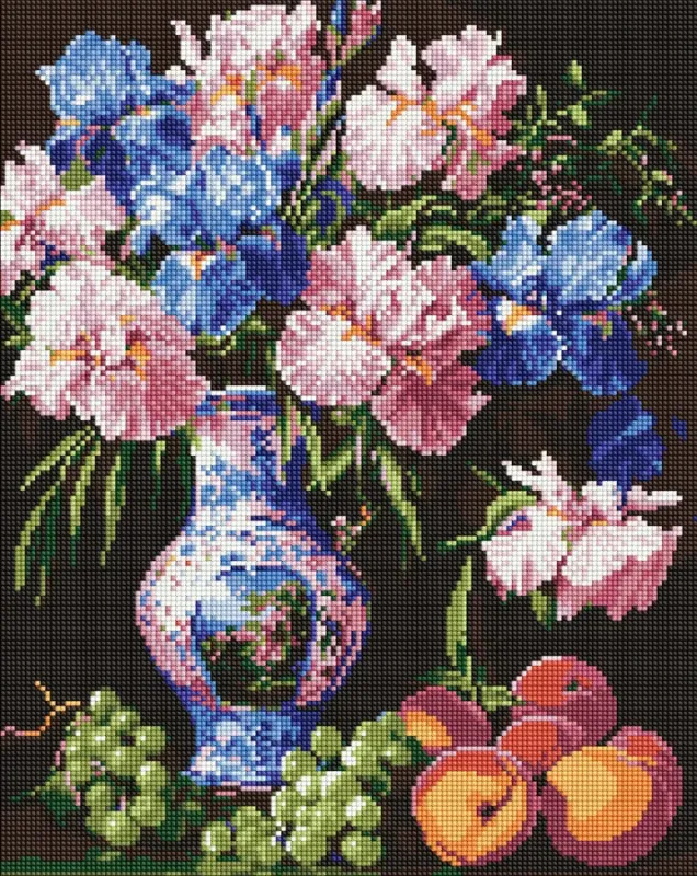 Diamond mosaic - The beauty of irises ©sophiia_іllustrations
