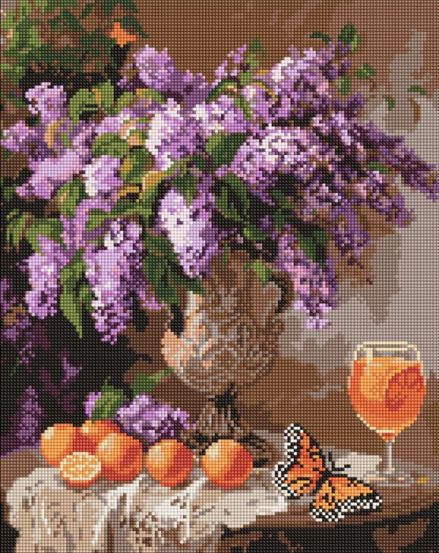 Diamond mosaic - Fragrant lilacs ©sophiia_іllustrations