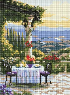 Diamond Painting - Ein malerisches Abendessen ©art_selena_ua