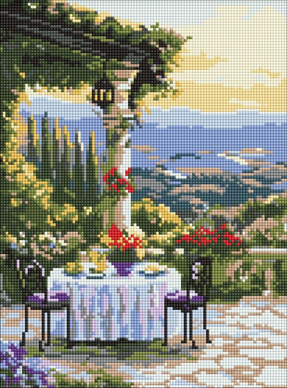Diamond mosaic - A scenic dinner ©art_selena_ua