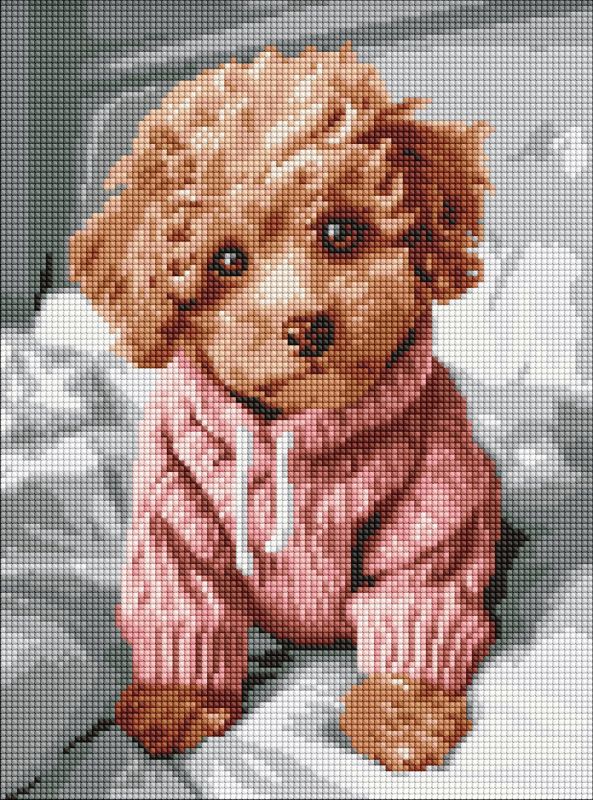 Diamond Painting - Ein entzückender Maltipoo ©art_selena_ua