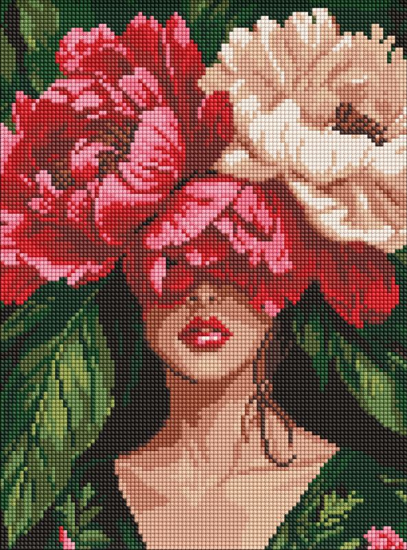 Diamond Painting - Mysteriöse Pfingstrosen ©victoria_art___