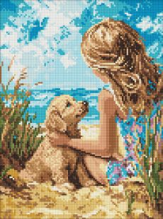 Diamond Painting - Ein glücklicher Hund ©art_selena_ua