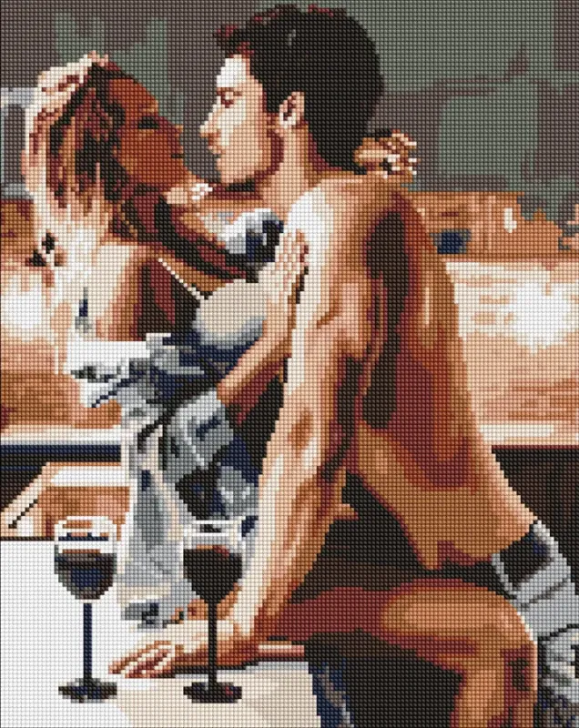 Diamond mosaic - A passionate breakfast