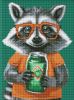 Diamond Painting - Niedlicher Waschbär ©art_selena_ua