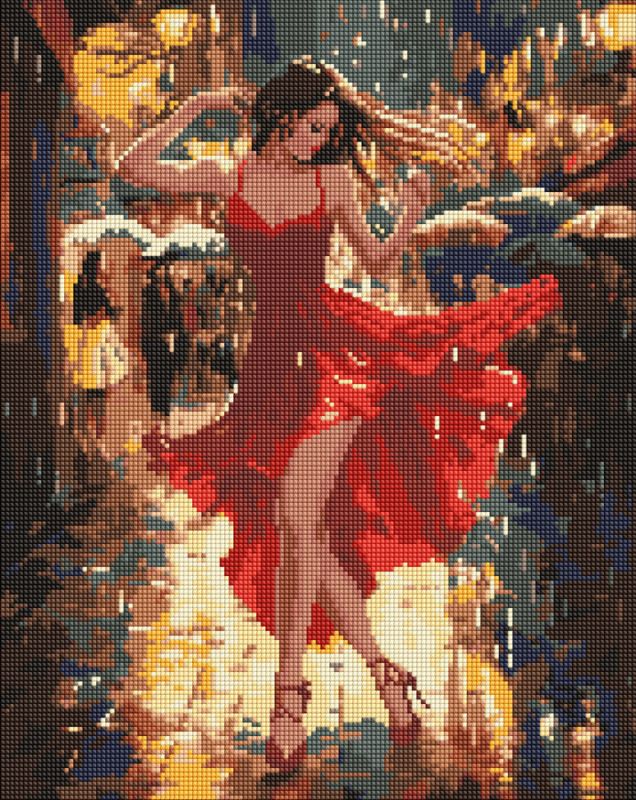 Diamond mosaic - Dancing in the rain ©art_selena_ua