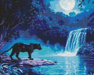 Diamond Painting - Ein nächtliches Raubtier ©art_selena_ua