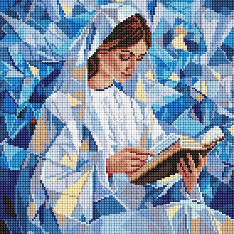 Diamond mosaic - Quiet reading ©art_selena_ua