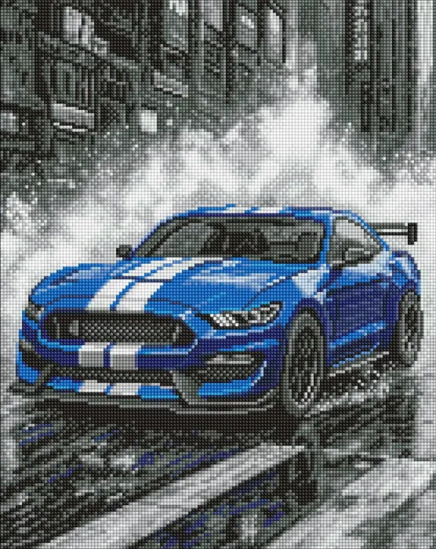 Diamond Painting - Blaue Rennen ©art_selena_ua