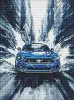 Diamond Painting - Ein blauer Mustang ©art_selena_ua