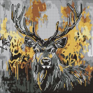 Diamond Painting - Goldener Hirsch ©art_selena_ua