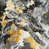 Diamond Painting - Goldene Schildkröte ©art_selena_ua