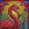 Diamond Painting - Buntglasfenster. Flamingo ©art_selena_ua