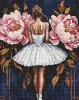 Diamond Painting - Ballerina mit rosa Pfingstrosen ©art_selena_ua