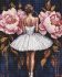 Diamond Painting - Ballerina mit rosa Pfingstrosen ©art_selena_ua