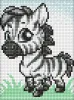 Diamond Painting ohne Rahmen - Das kleine Zebra ©art_selena_ua
