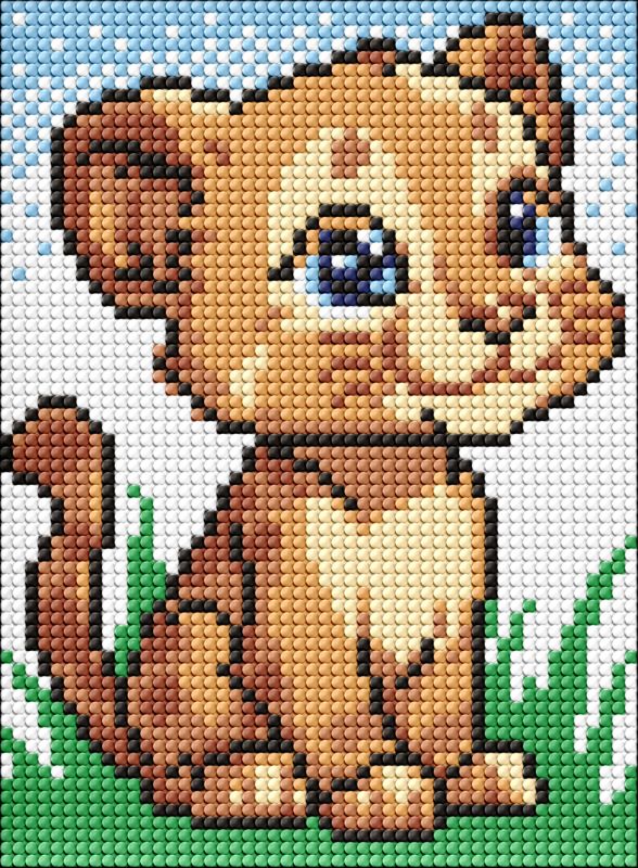Diamond Painting ohne Rahmen - Der kleine Löwe ©art_selena_ua