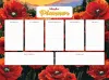 Magnetischer Planer mit Diamantmosaik - Mohnblumen ©art_selena_ua