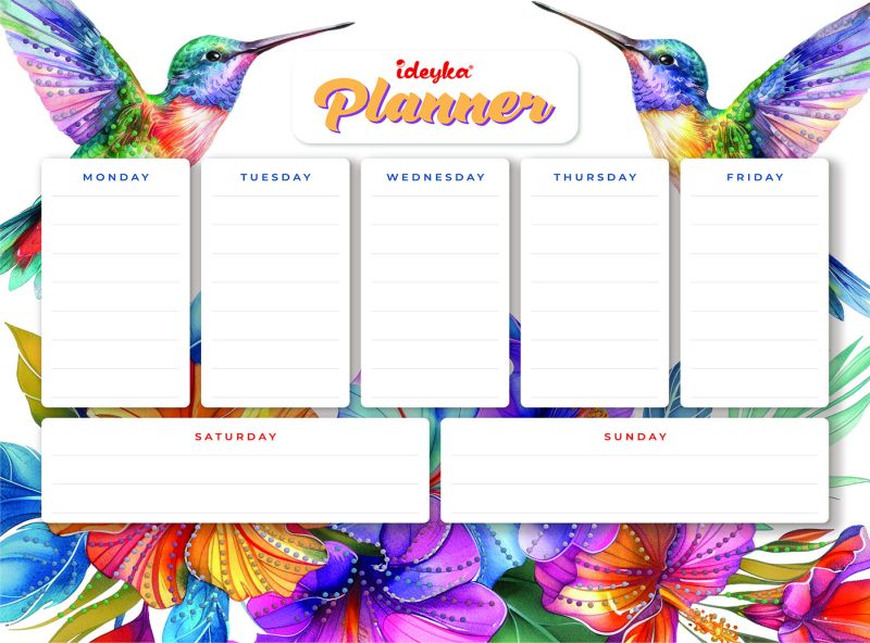 Magnetic planner with diamond mosaic - Calibri ©art_selena_ua