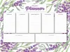 Magnetic planner with diamond mosaic - Lavender ©art_selena_ua
