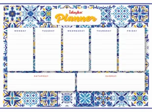 Magnetischer Planer mit Diamantmosaik - Muster ©art_selena_ua