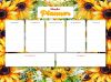 Magnetischer Planer mit Diamantmosaik - Sonnenblumen ©art_selena_ua