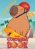 Malbuch mit Aufklebern - Capybara und Sport