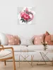Painting by numbers - Geometric shapes with peonies ©art_selena_ua