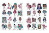 Malbuch mit Aufklebern - Skate Dance Tweens