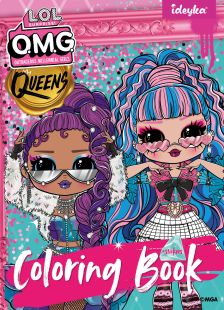 Malbuch mit Aufklebern - L.O.L O.M.G. Queens