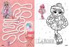 Malbuch mit Aufklebern - Fashion Show LaRose