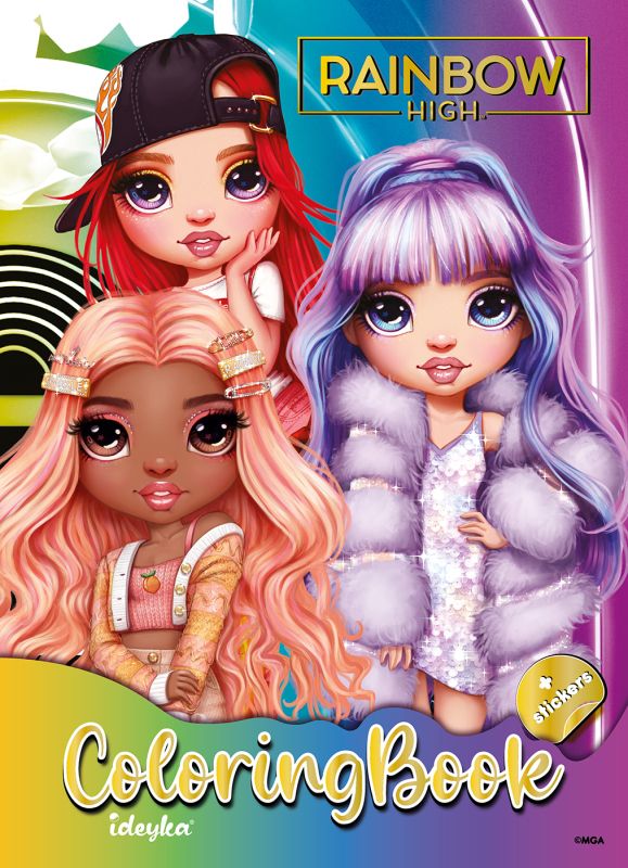 Malbuch mit Aufklebern - The creative Rainbow 2
