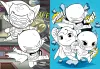 Malbuch mit Aufklebern - Super Friends ©Warner Bros.