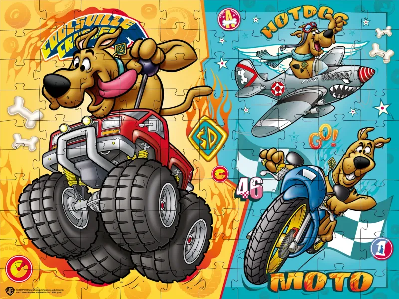 Puzzles Scooby-Doo: Schneller als der Wind, 100 Teilen ©Warner Bros.