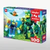 Puzzles Würfelförmige Roboter, 100 Teilen ©art_selena_ua