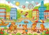 Puzzles Capybara in der Großstadt, 60 Teilen ©art_selena_ua